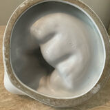 Vintage pocket vacuum duo in glazed ceramic