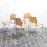 Model 40/4 stacking chairs by David Rowland for Howe, Denmark 1964