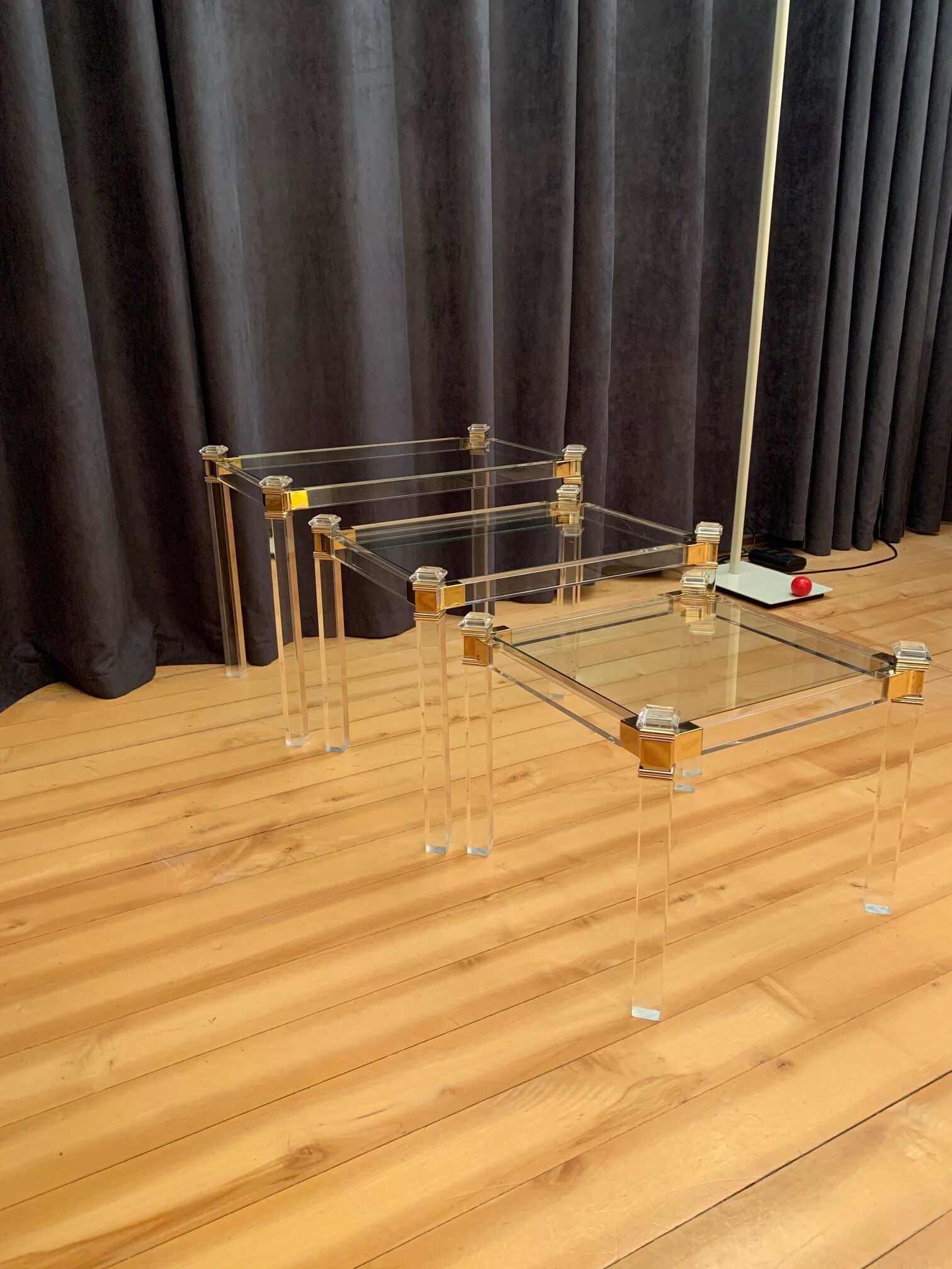 Set of 3 nesting tables, Orsenigo, Italy, 1970s