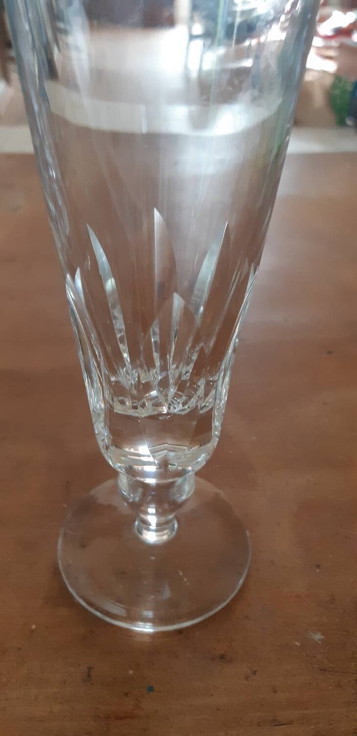 6 crystal flutes from St Louis