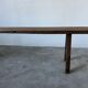 Small solid walnut farm bench, 1950s