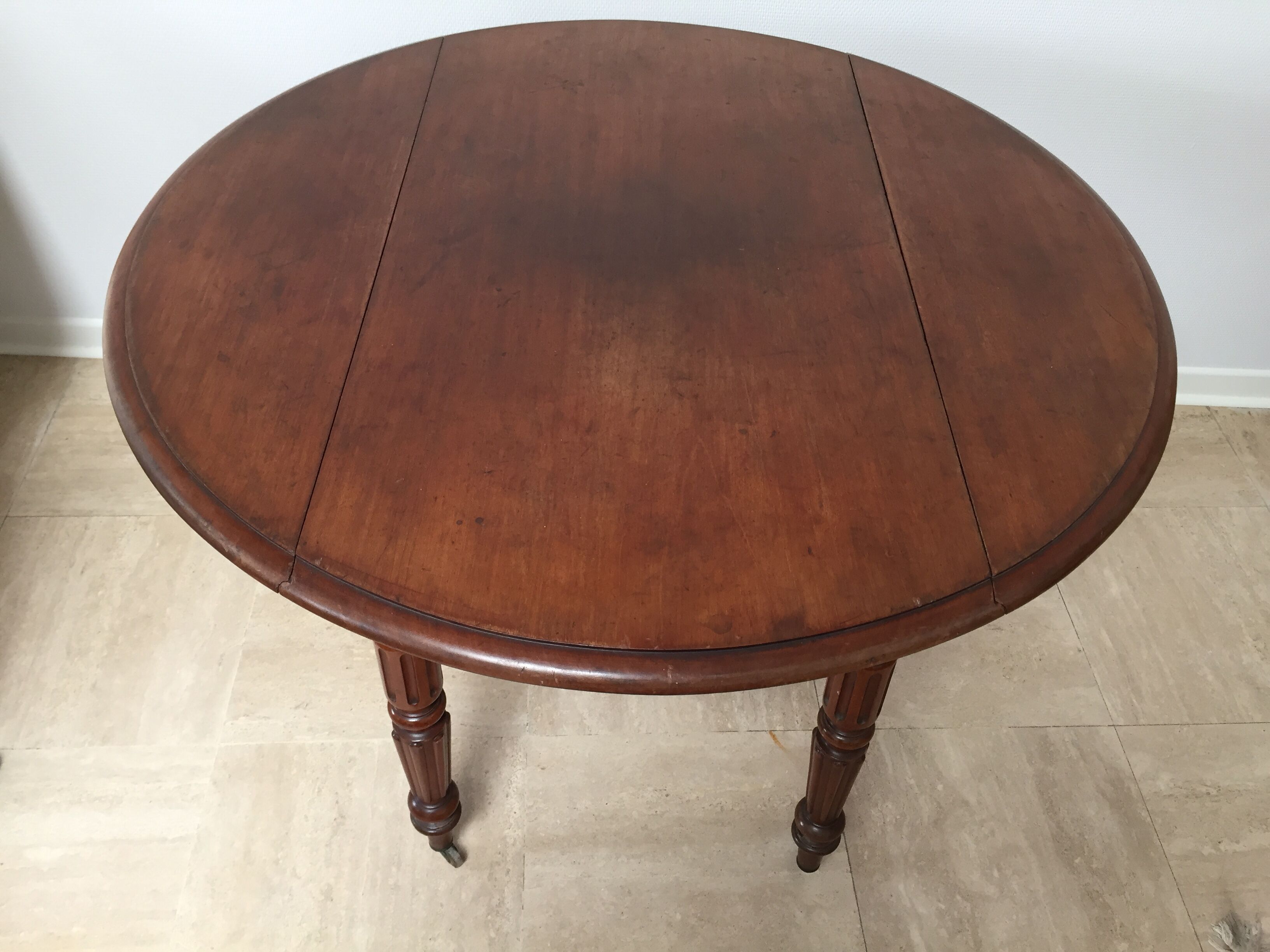 Walnut folding table 19th