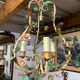 Lustre en fer forgé floral