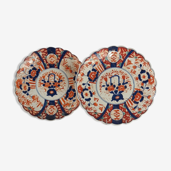 Paire de plats Imari XIX / XX ème