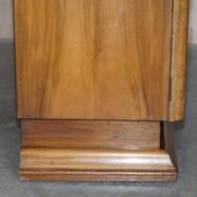 Buffet Art déco en noyer burr avec tiroirs et bar