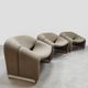 Set of 3 vintage Dutch design groovy chairs F598 'Wabi sabi'