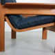 Teak armchair & ottoman by Emc Møbler Denmark mid-century modern