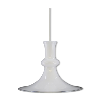 Glass pendant lamp by Michael Bang for Holmegaard Denmark 1980