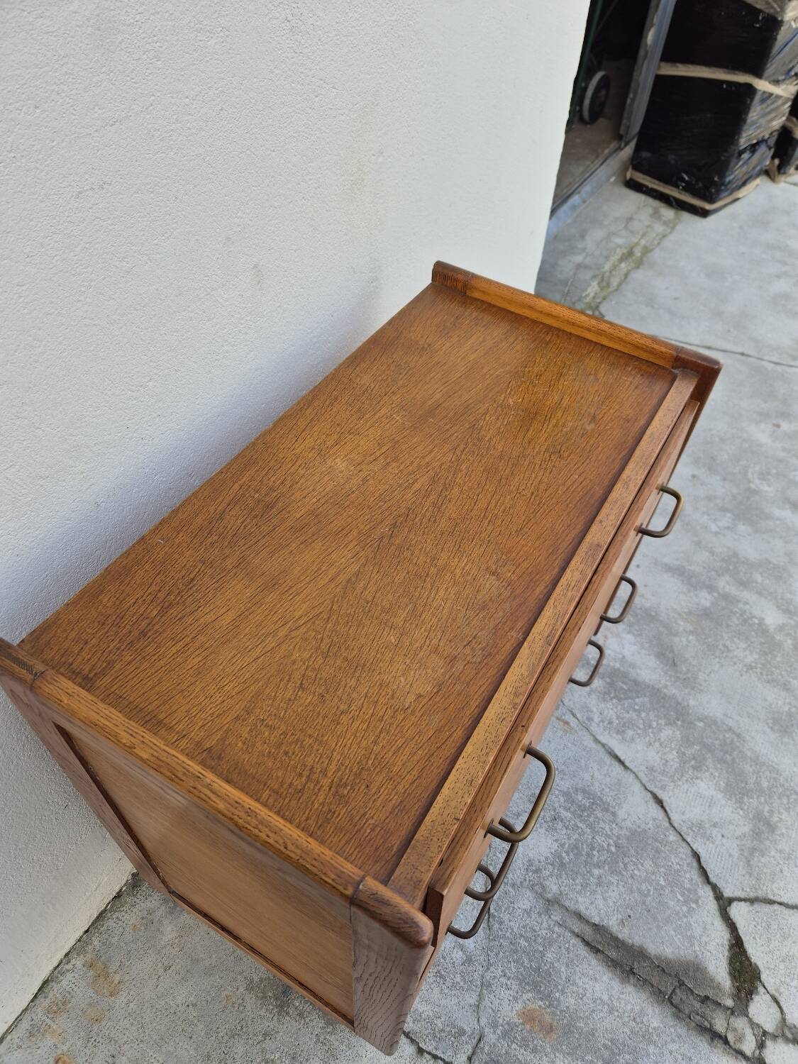 Commode vintage design pieds compas 1950s
