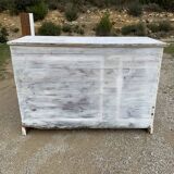 White patinated wooden craft