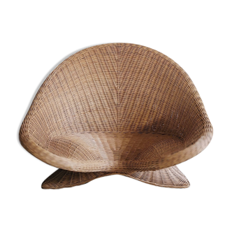 Lotus armchair in wicker