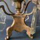 Girandole candle holder with crystal and bronze tassel with 3 lights, 1900