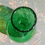 Green vase, biot 60s blown glass