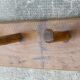 Coat rack brutalist wood folk art