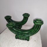 Pair of ceramic candle holders 40s Bonome
