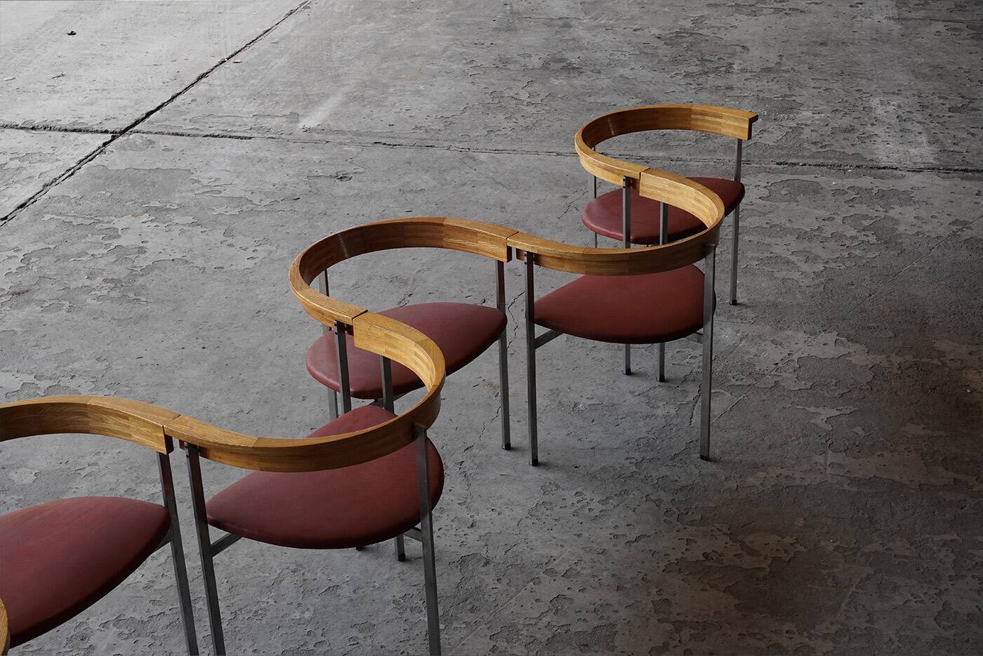 Set of 6 “PK11” chairs by Poul Kjaerholm for E. Kold Christensen, Denmark 1950s