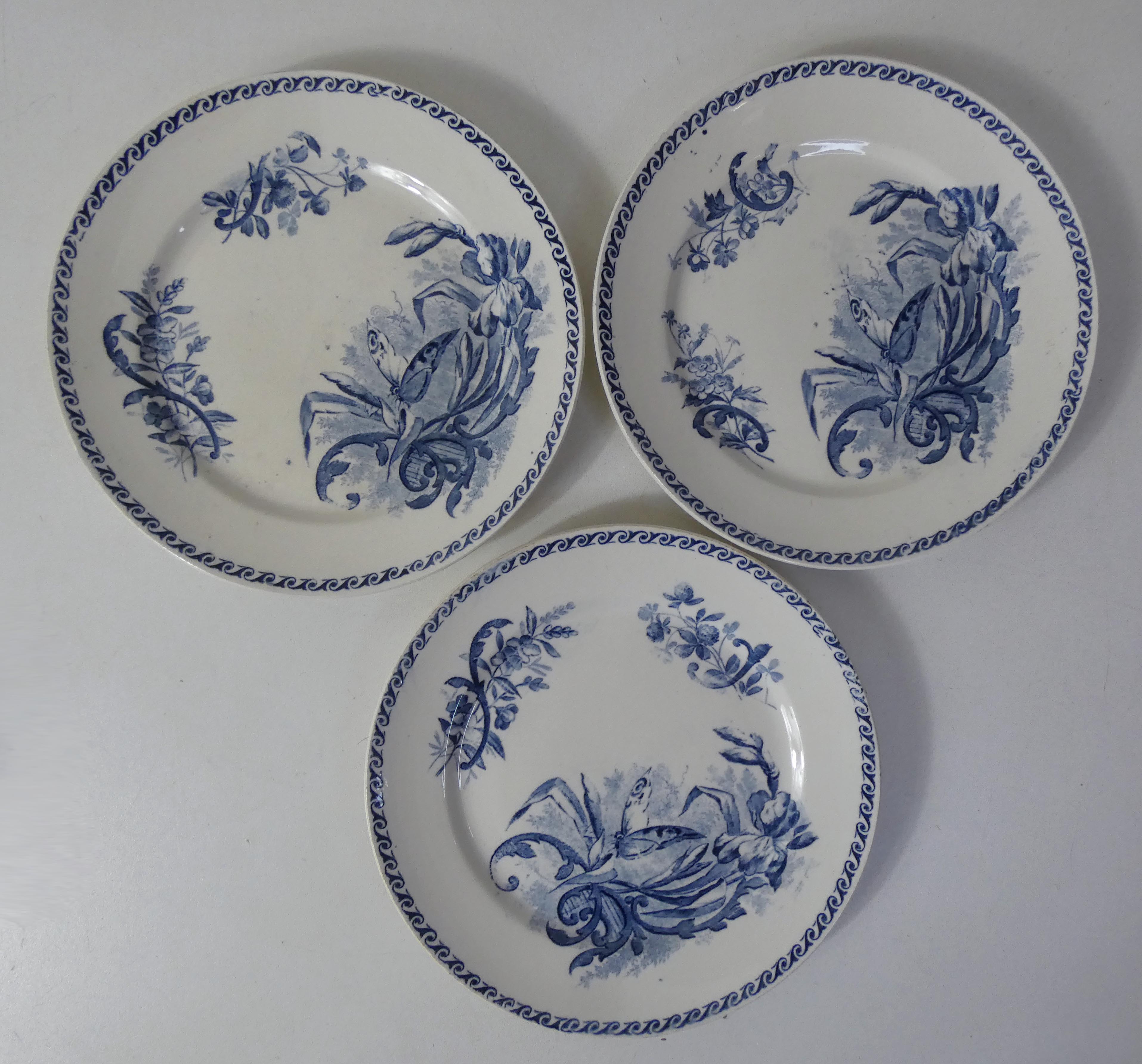 Iron earth 6 plates with butterfly entremets