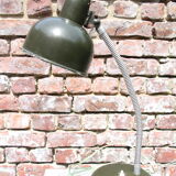 khaki green factory workshop lamp 50's
