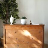 Low chest of drawers in 20th century walnut