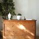 Commode basse en noyer, XXème