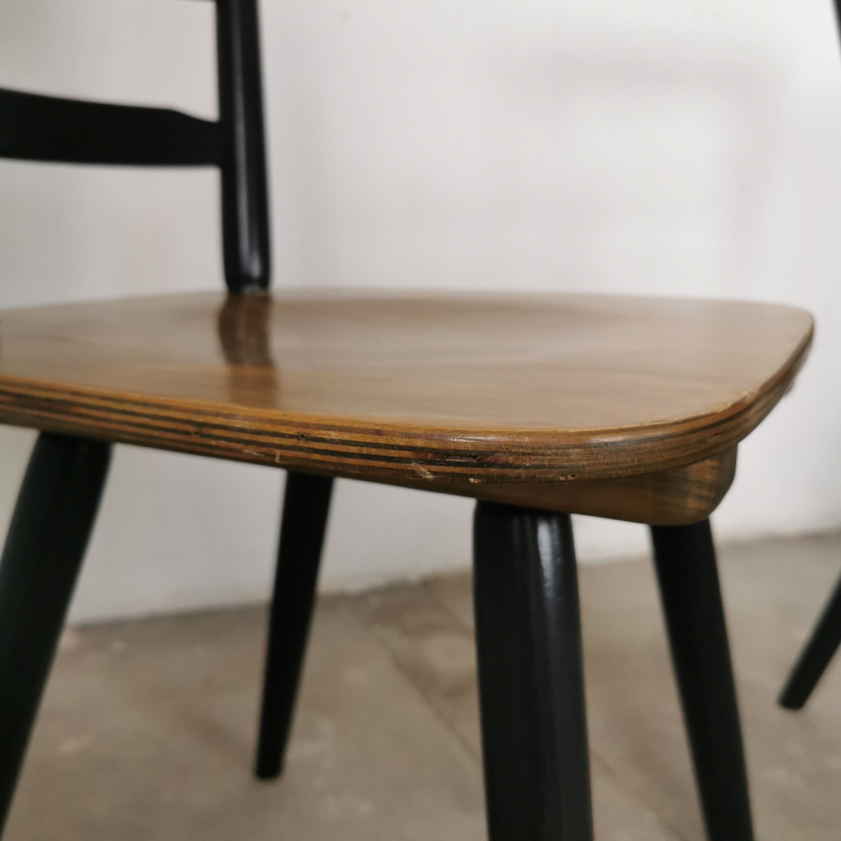 Set of 6 Scandinavian style bar chairs 1960/70