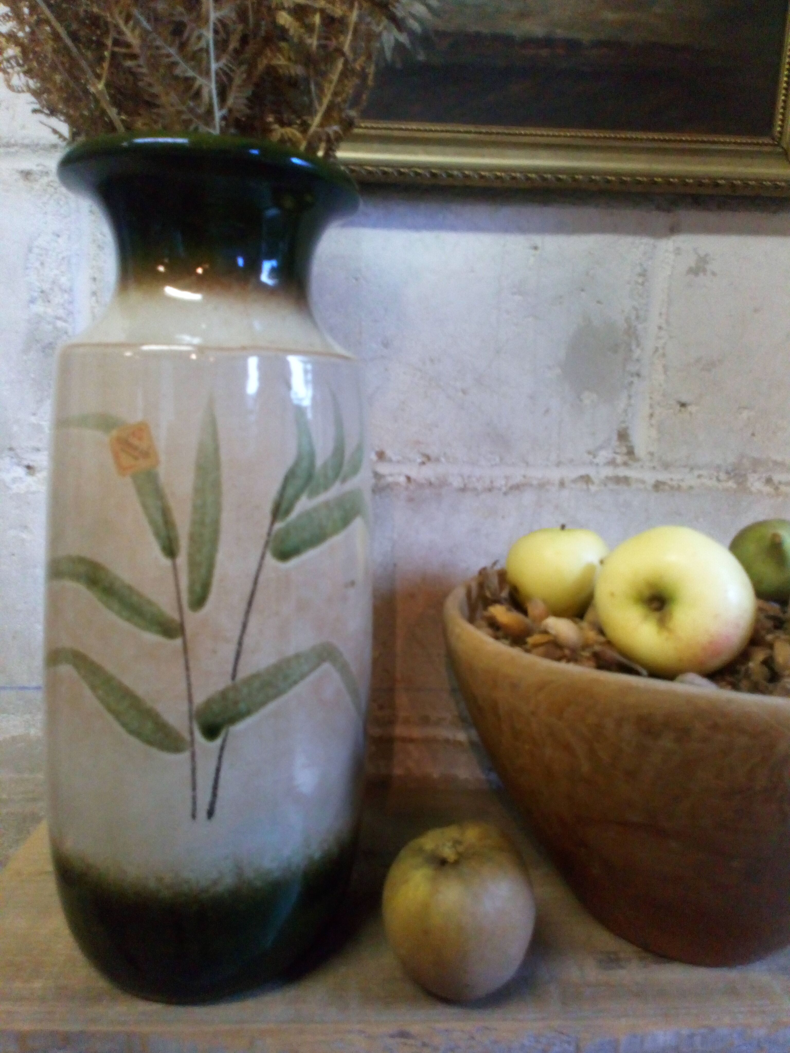 Vintage West Germany ceramic bamboo vase