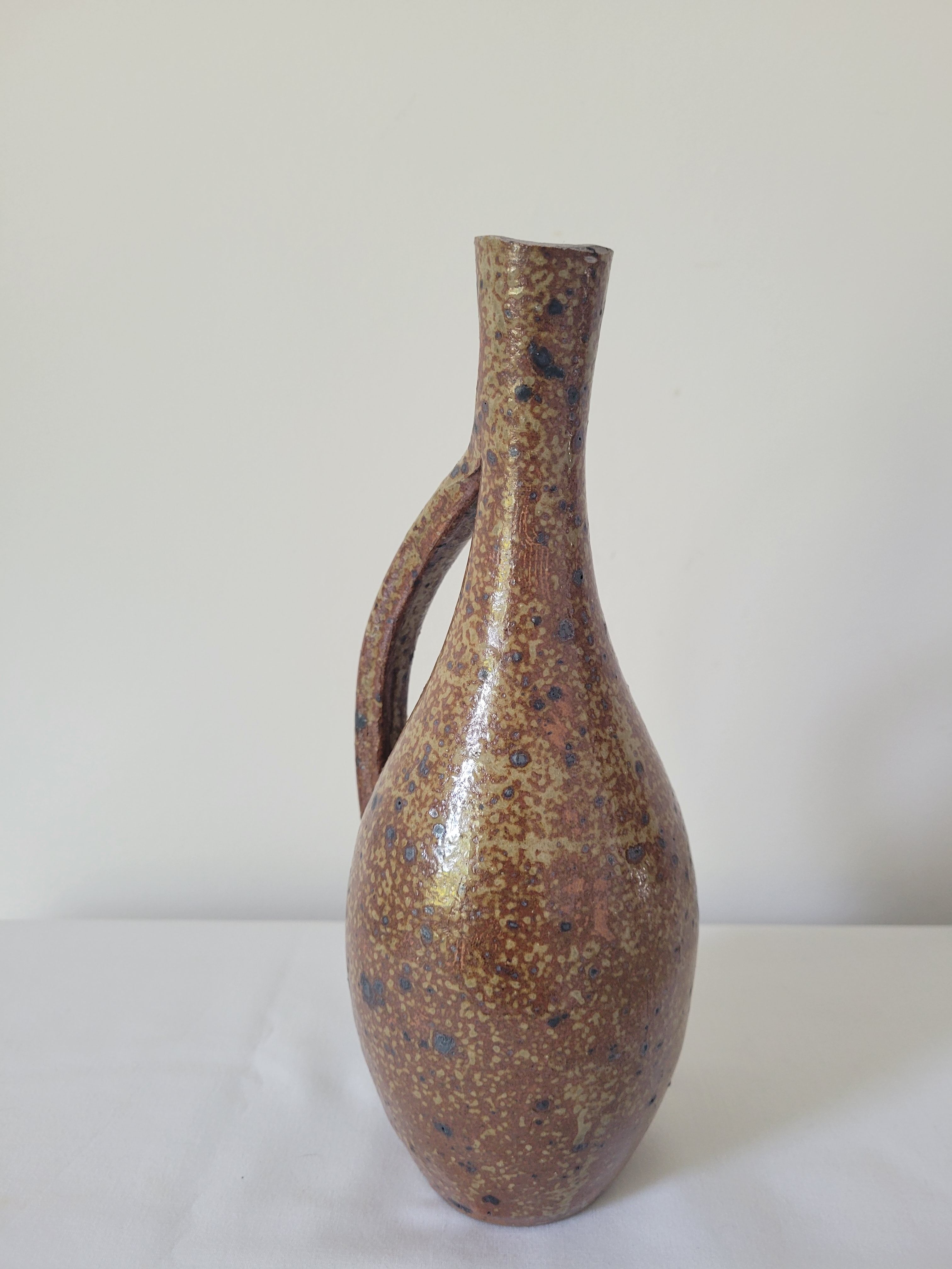 Pyrite sandstone vase