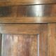 Double door antique wardrobe front in walnut.