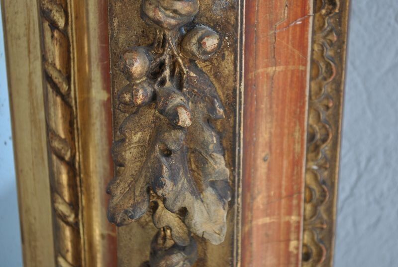 Mirror Louis XVI gilded wood ice old 109x128cm