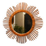 Rattan sun mirror
