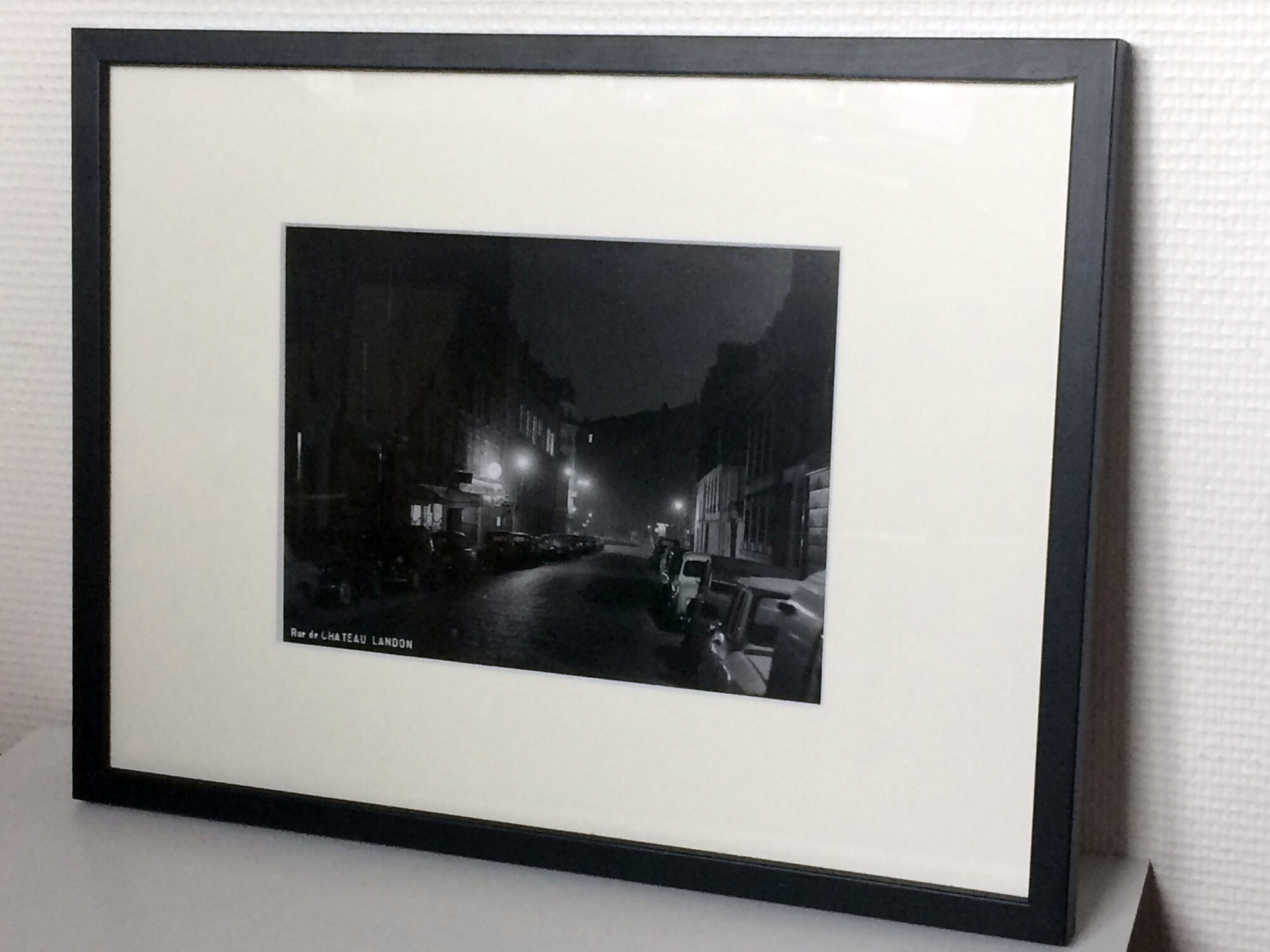 Vintage photograph rue du Chateau Landon Paris 1965