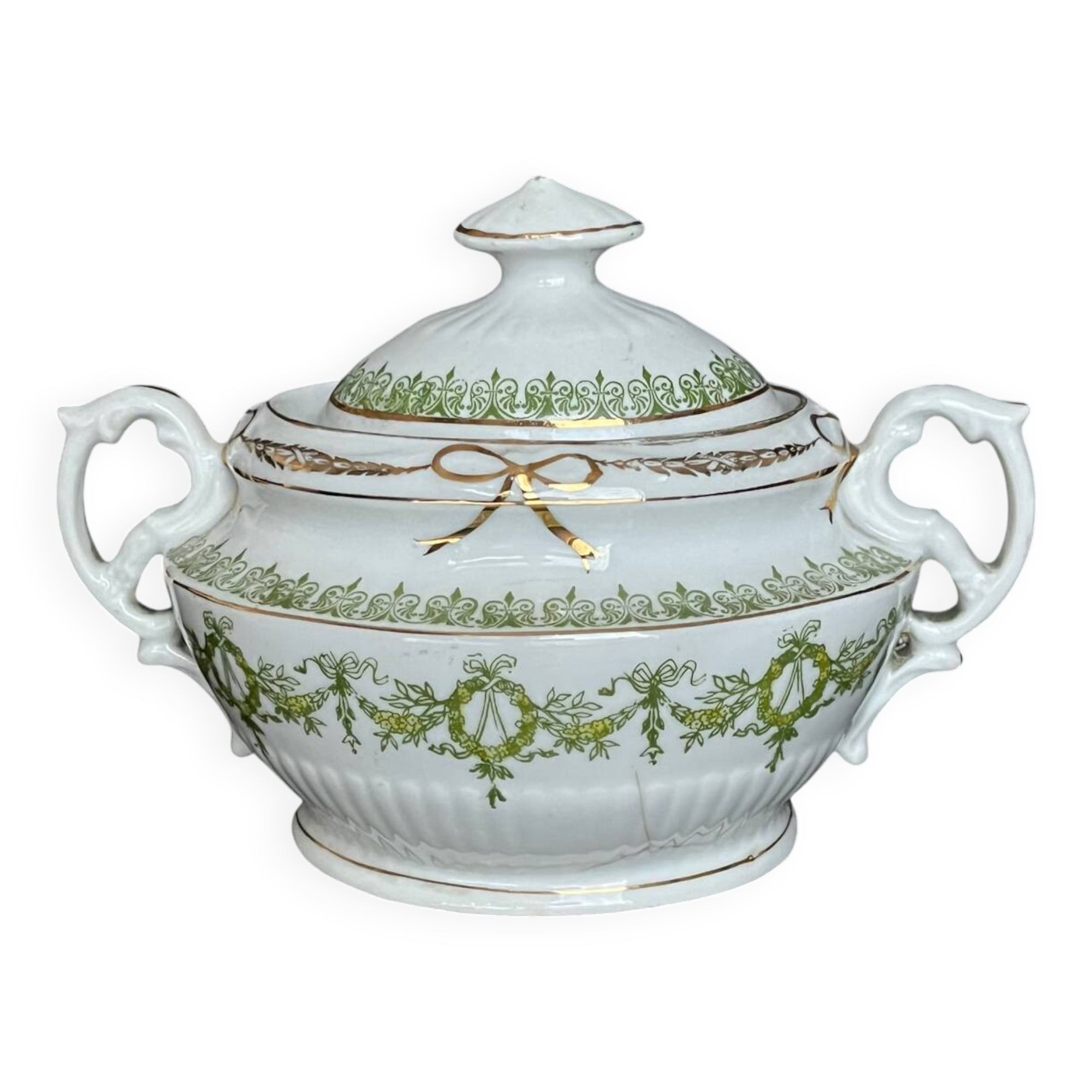 Porcelain sugar bowl