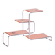 Bauhaus Chrome-Plated Steel and Lacquered Wood Shelf, 1930s