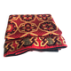Handmade bedspread vintage red black and beige