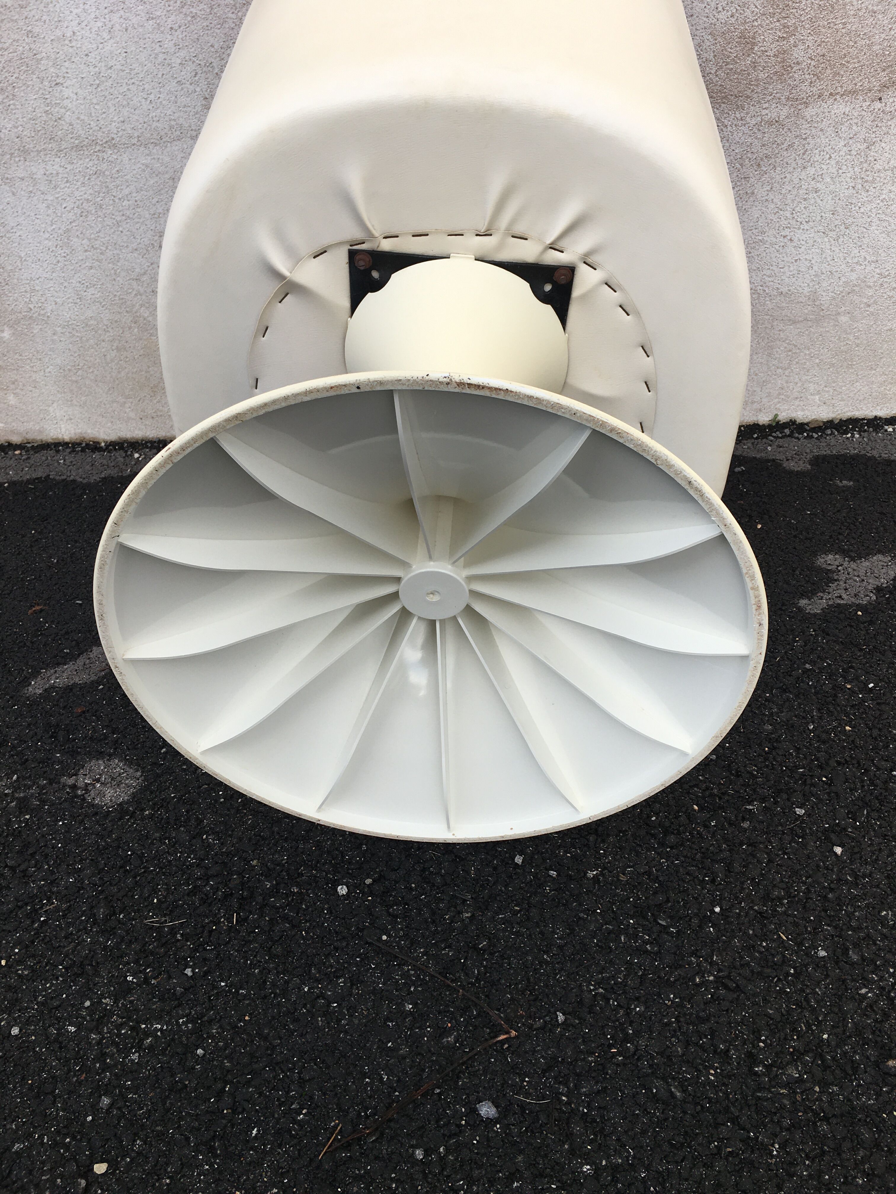 Orange tulip foot armchair