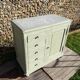 Meuble de barbier 1900 vert céladon