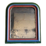 Small Louis Philippe colored patinated mirror