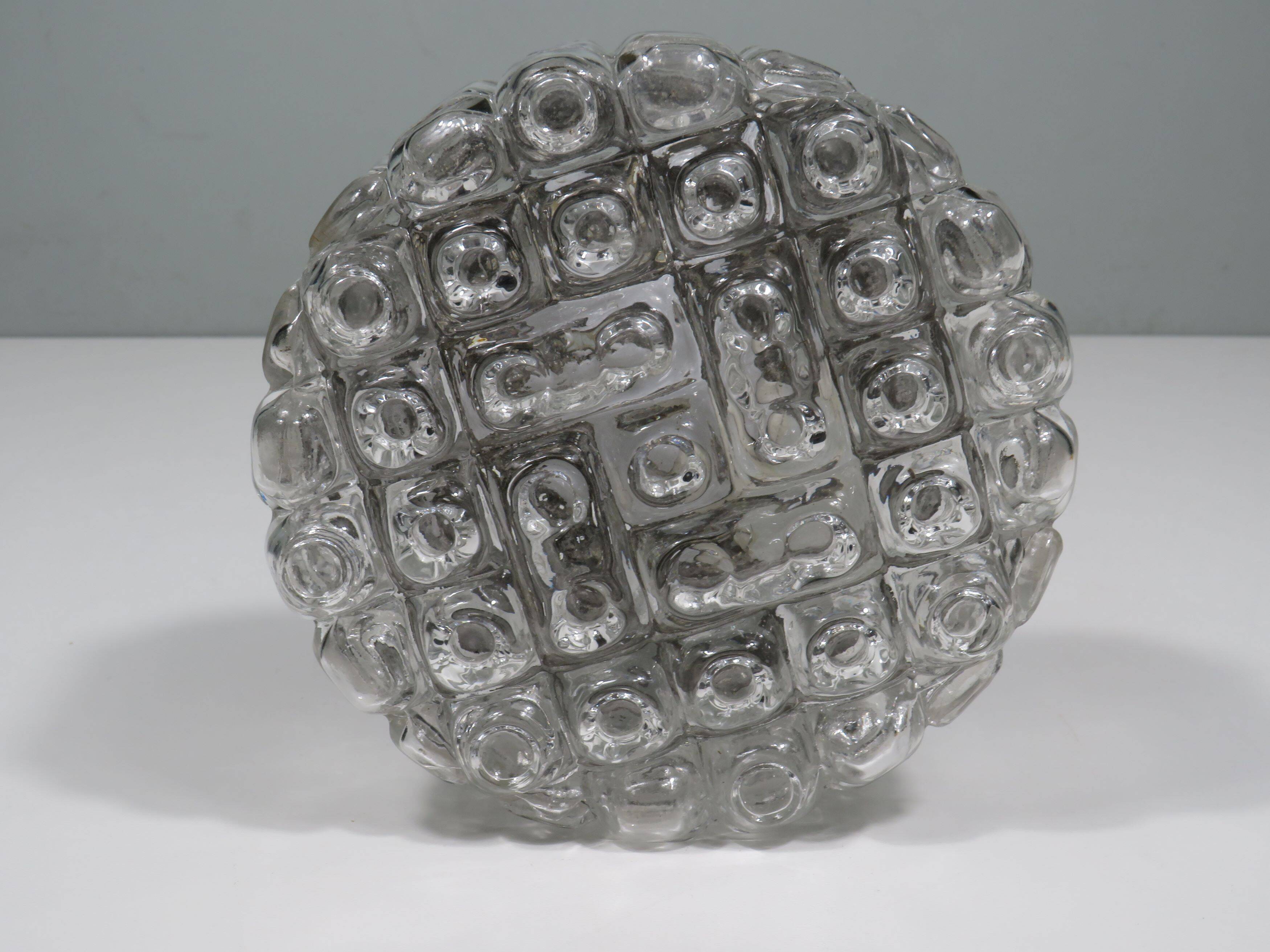 Round ceiling light/wall lamp by Erco, Germany 1960s