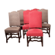 lot of six chairs Henry II sheep bone