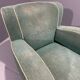 Fauteuil Art déco danois en mohair vert, années 1930-1940