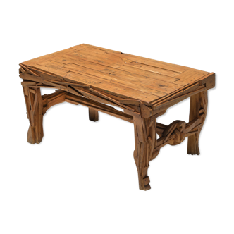 Rustic wabi-sabi coffee table - 1900's