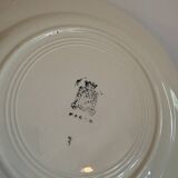 Set of 6 vintage dinner plates, Macon de Nidervillier model