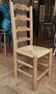 Series of 4 antique mulched chairs