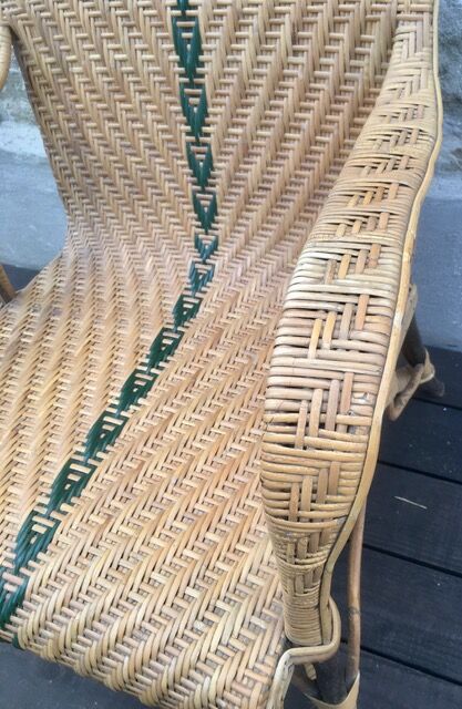 Old rattan chair