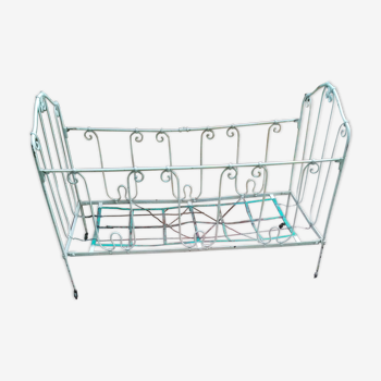 Old child bed wrought iron