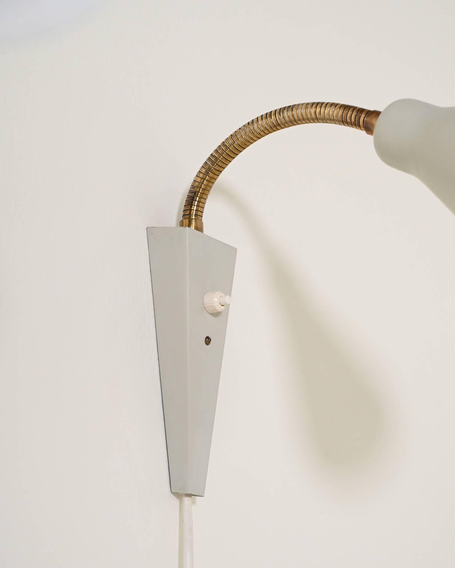 Pair of Scandinavian adjustable wall lamps, '50s