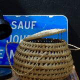 Basket ball braided wicker