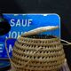 Panier boule osier tressé