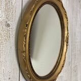 Antique oval mirror 34x27cm