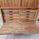 Buffet haut / meuble de bureau en teck